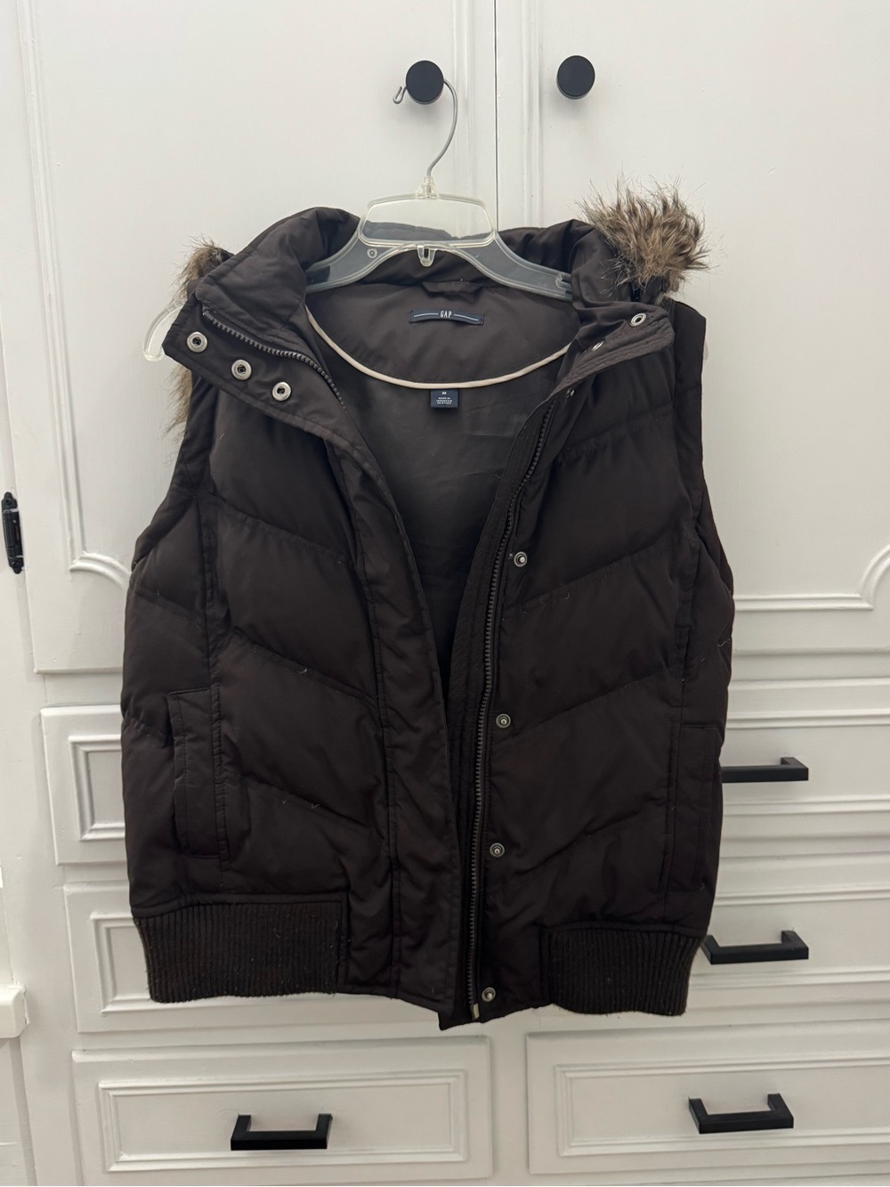 GAP Dark Brown Puffer Vest